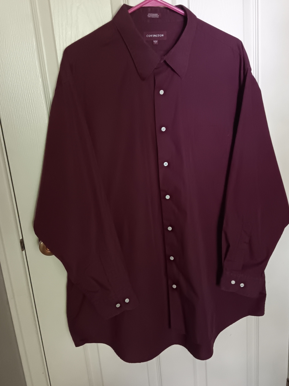 Covington Men's Burgandy Dress Shirt